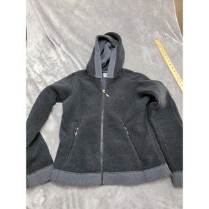 Patagonia Synchilla Women's‎ Fleece Zip Up Hoodie Size Small Gray Black